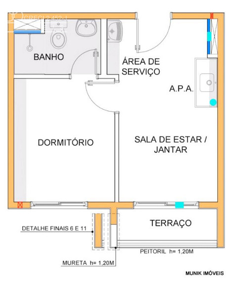 APARTAMENTO 1 DORM. NA VILA BUTANTÃ