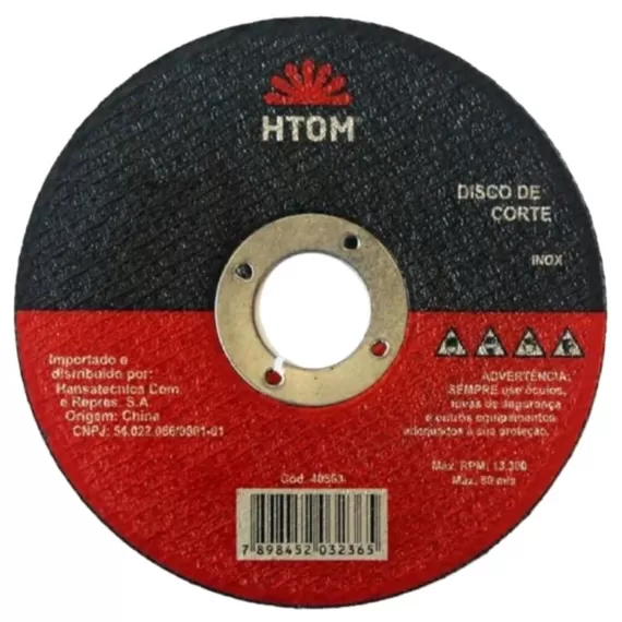 FERRAMENTAS ABRASIVASDISCOS DE CORTEDISCO DE CORTE FINO HTOM 115MM