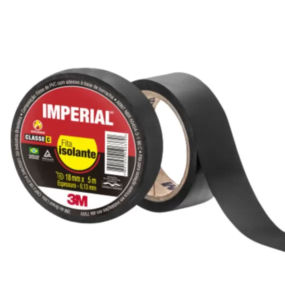 PRODUTOS DIVERSOS 3MFITAS 3MFITA ISOLANTE 3M IMPERIAL SLIM PRETA