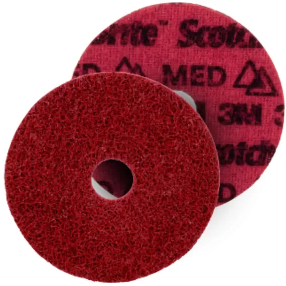 SCOTCH-BRITESCM DISCOS SURFACEDISCO SURFACE DE CONDICIONAMENTO DE SUPERFÍCIE - MED MÉDIO VERMELHA