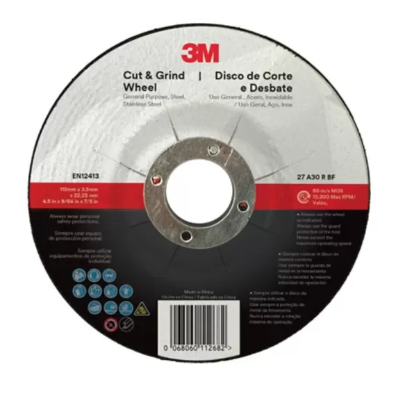 FERRAMENTAS ABRASIVASDISCOS DE CORTEDISCO DE CORTE E DESBASTE USO GERAL 3M